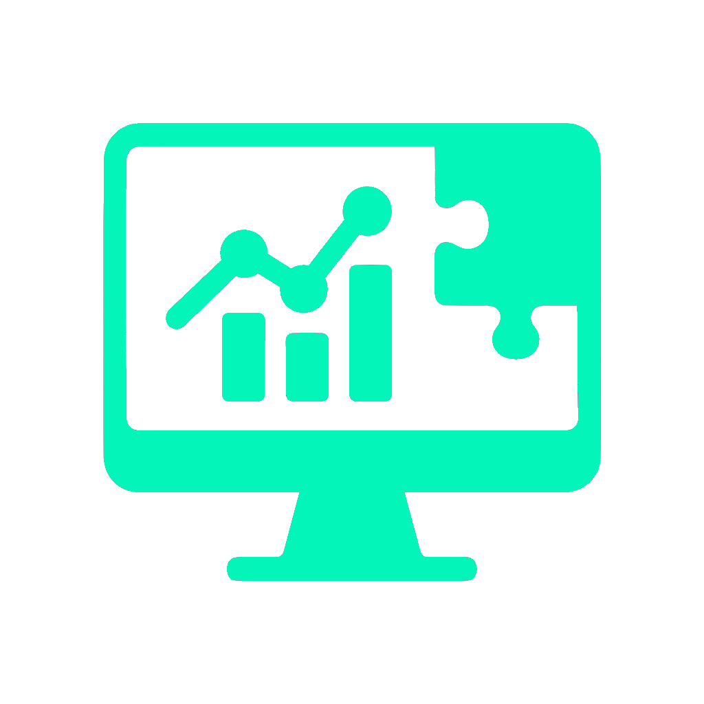 Incomplete-data Monitor with missing puzzle piece to symbolize incomplete data